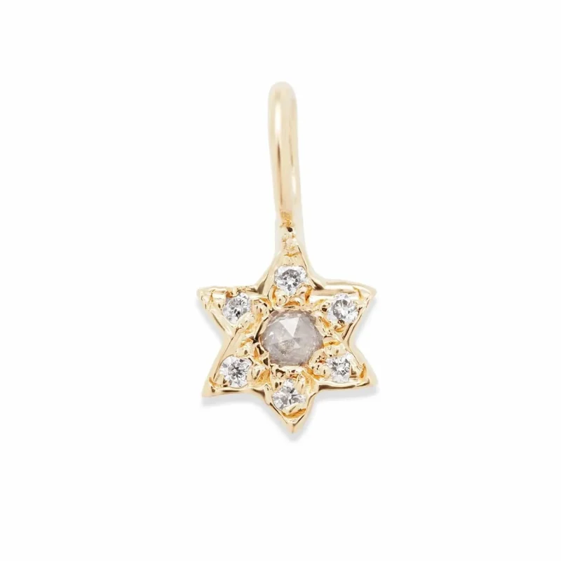 14k gold star of david necklace custom stones by elisa solomon