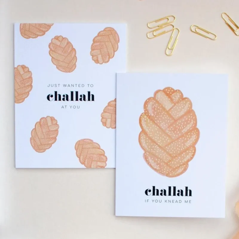 2 pack challah card sets for easy baking