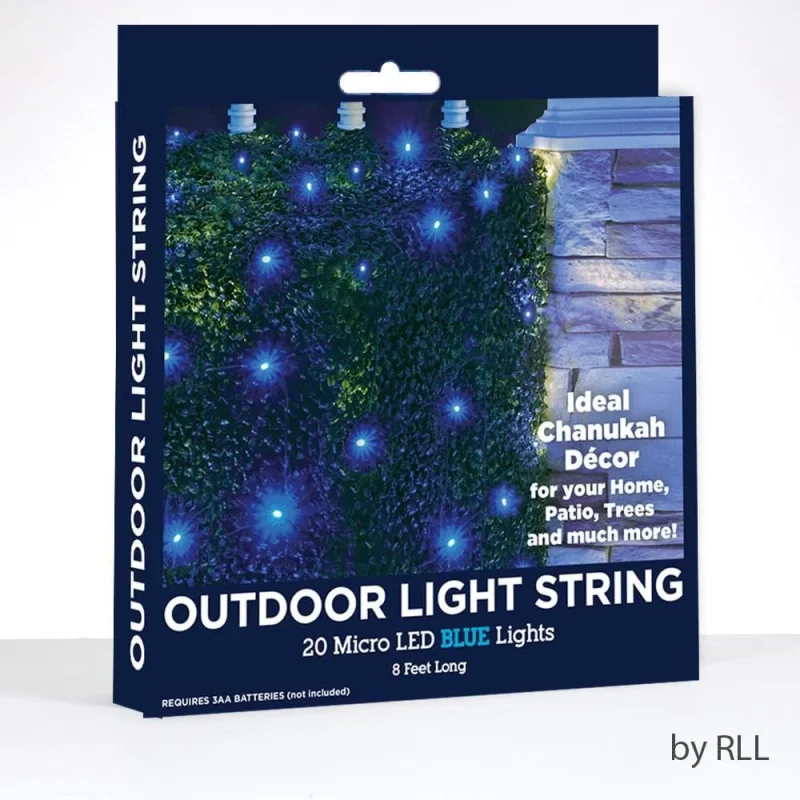 20 led blue outdoor string lights