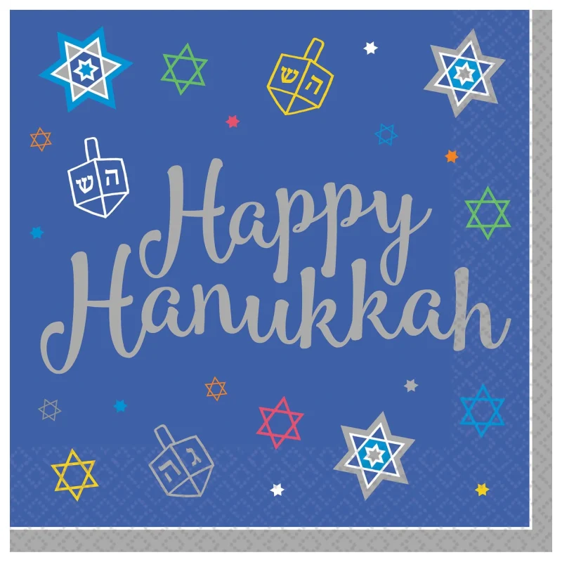 36 happy hanukkah dinner napkins festive set for holiday celebrations