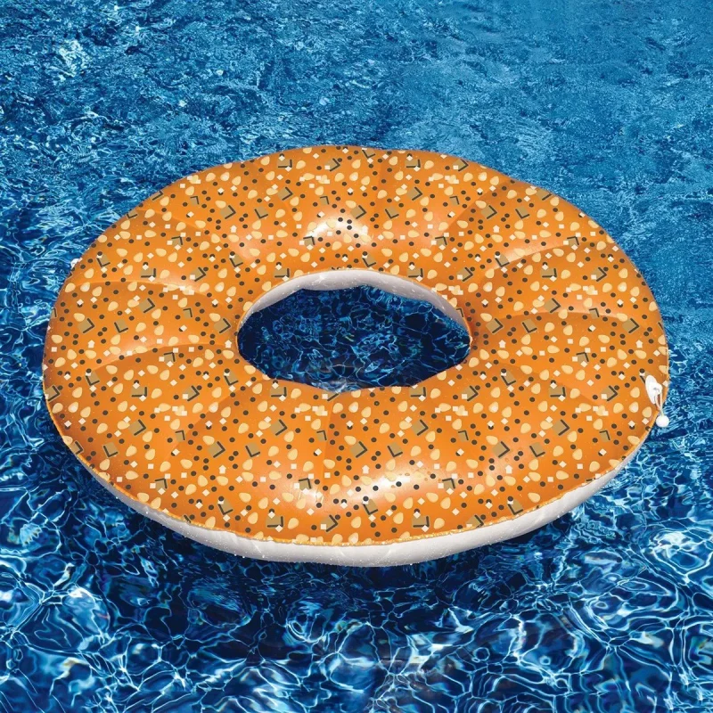 45in everything bagel pool float perfect summer fun