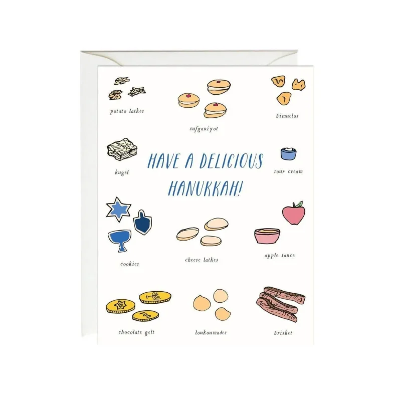 6 pack hanukkah cards treats