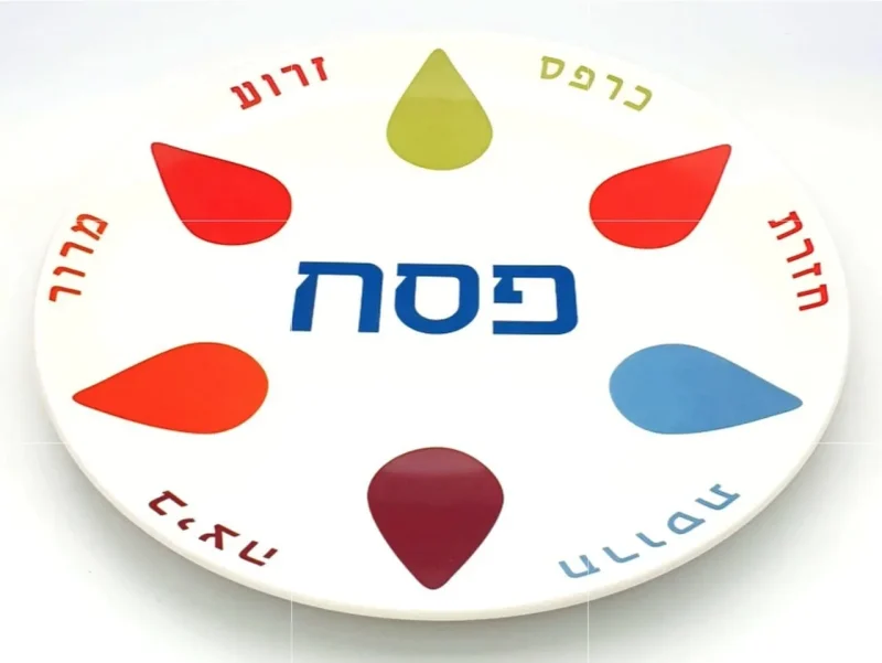 6 point star seder plate for passover