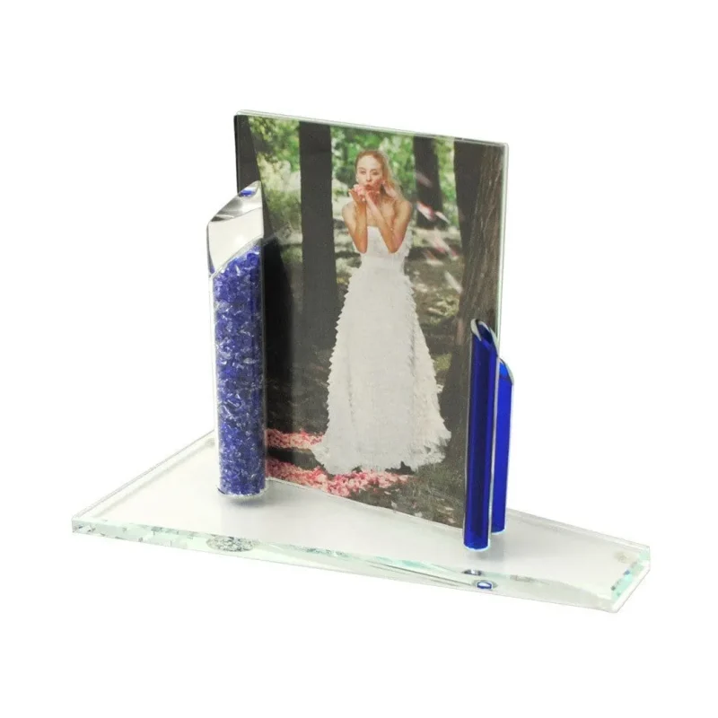 8x10 or 5x7 wedding smash glass picture frame