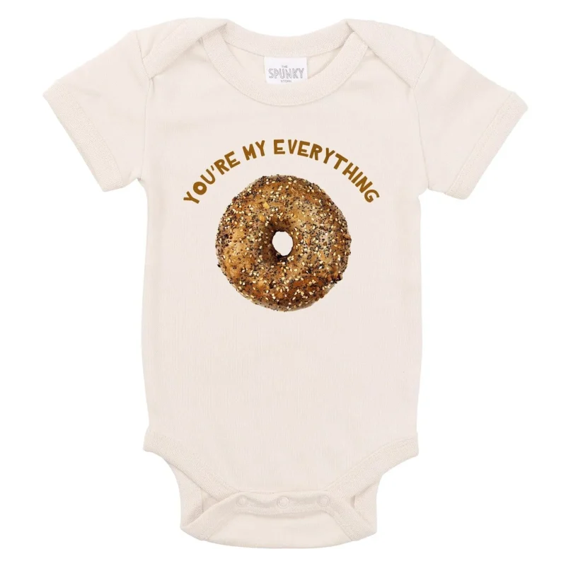 adorable you re my everything bagel baby onesie