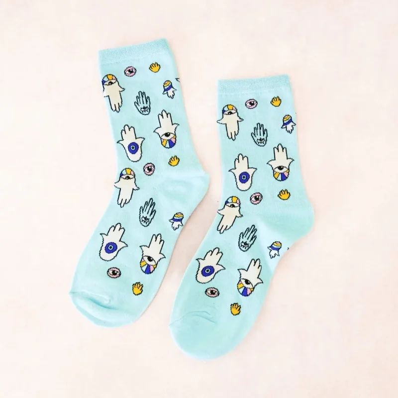 adults hamsa socks comfortable stylish