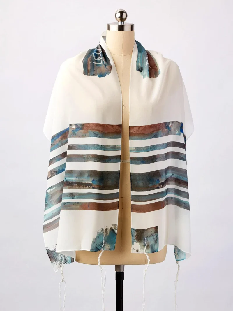 advah designs adamah silk tallit premium prayer shawl