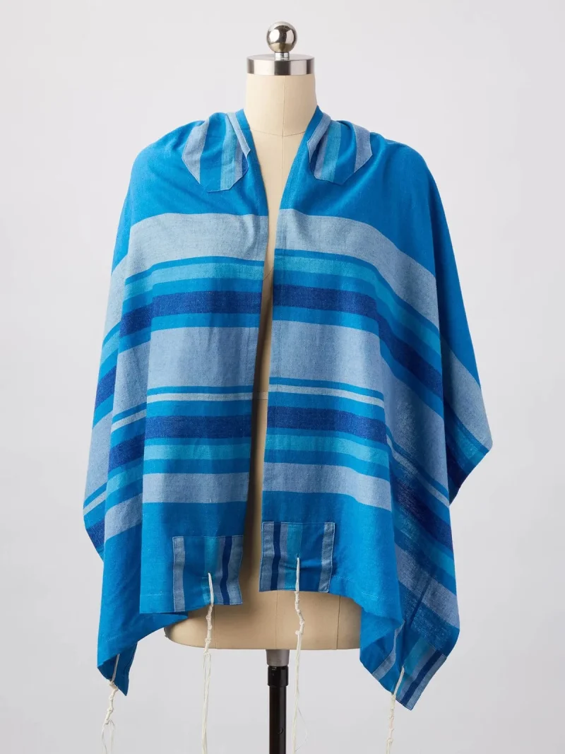 advah designs handwoven tzedek shawl tallit