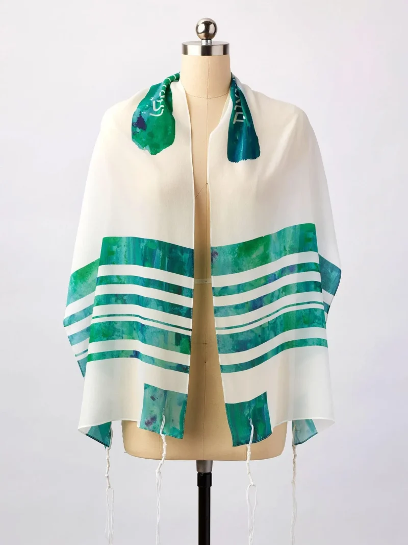 advah designs sage tallit premium tallit for worship