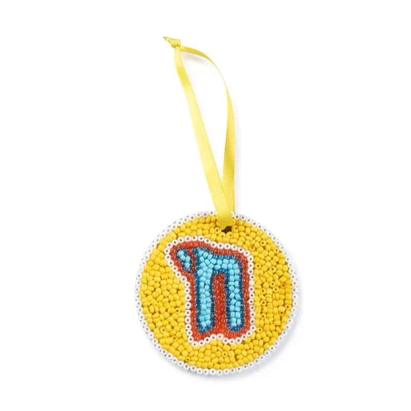 beaded chai ornament modern tchotchkes collection