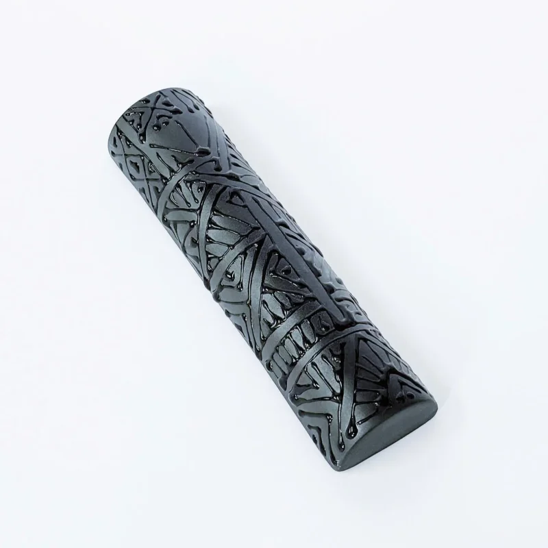 black on black mezuzah case by maiyan ben yona