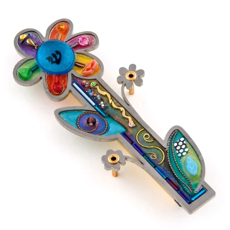 blooming flower mezuzah elegant home decor