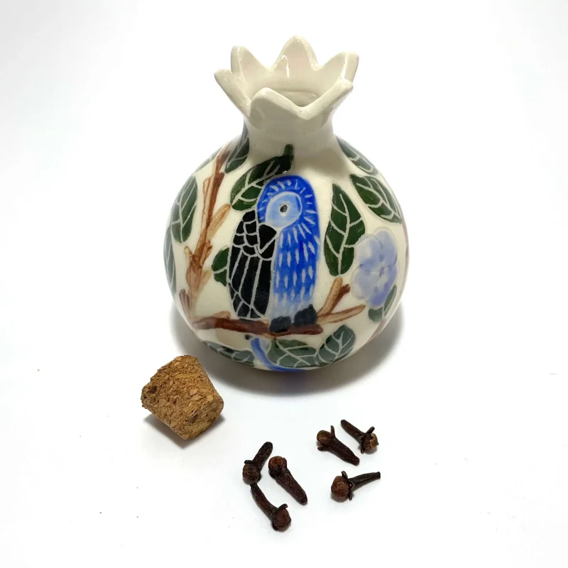 blue bird ceramic spice box goodstein ceramics scaled