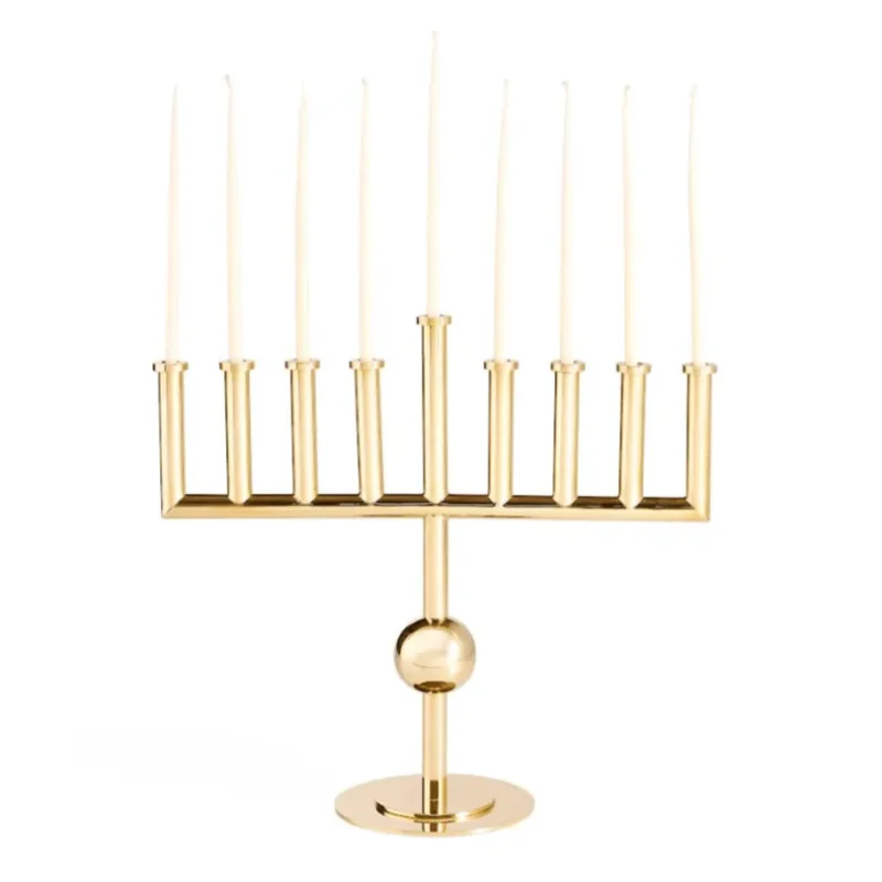 brass vienna menorah by jonathan adler