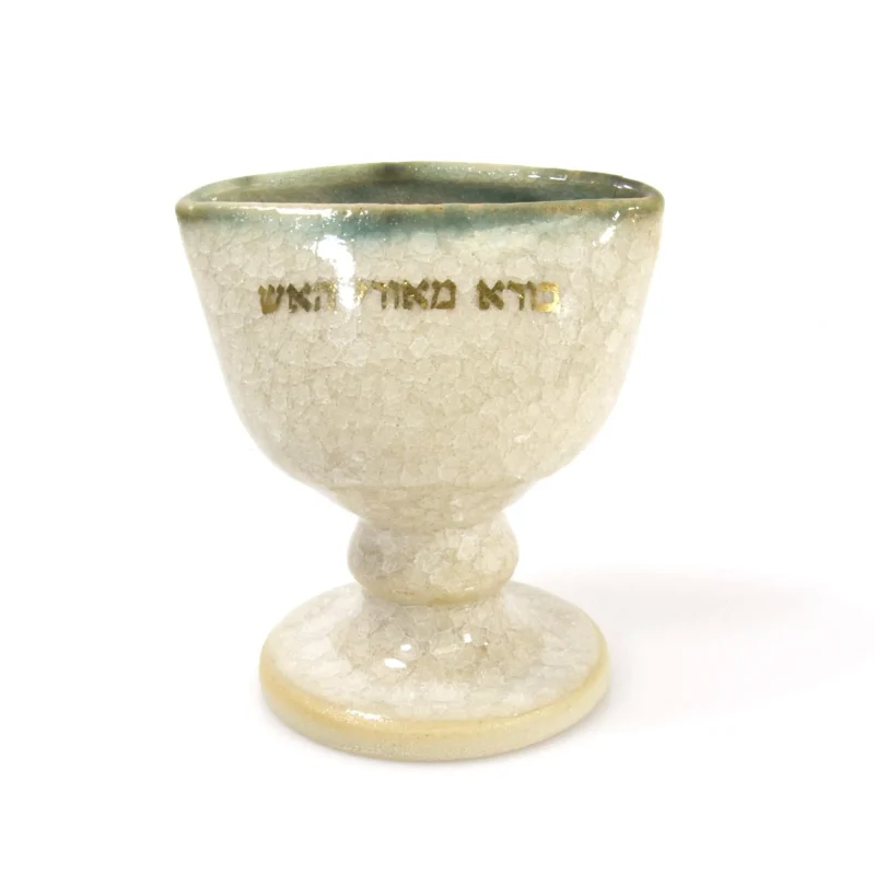 ceramic havdalah candle holder by michal ben yosef