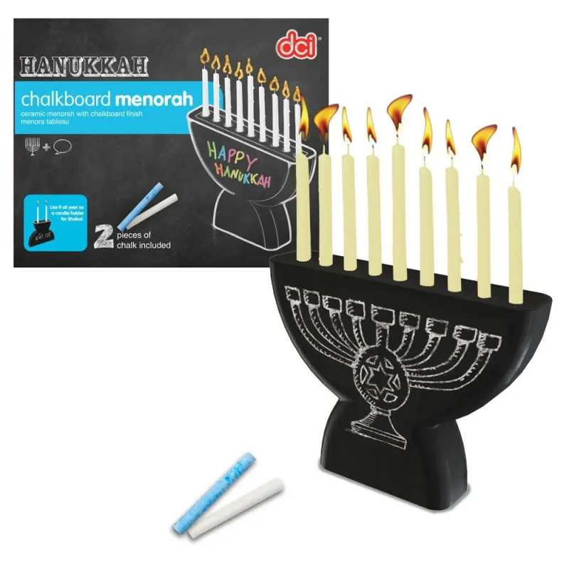 chalkboard menorah for all ages creative holiday decor