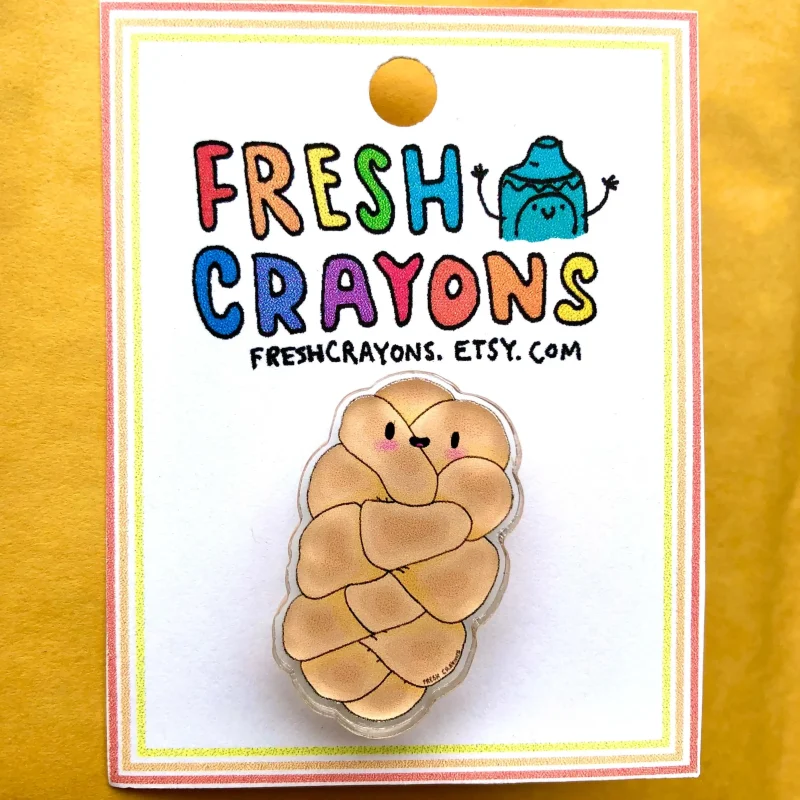 challah acrylic pin fresh crayons exclusive scaled