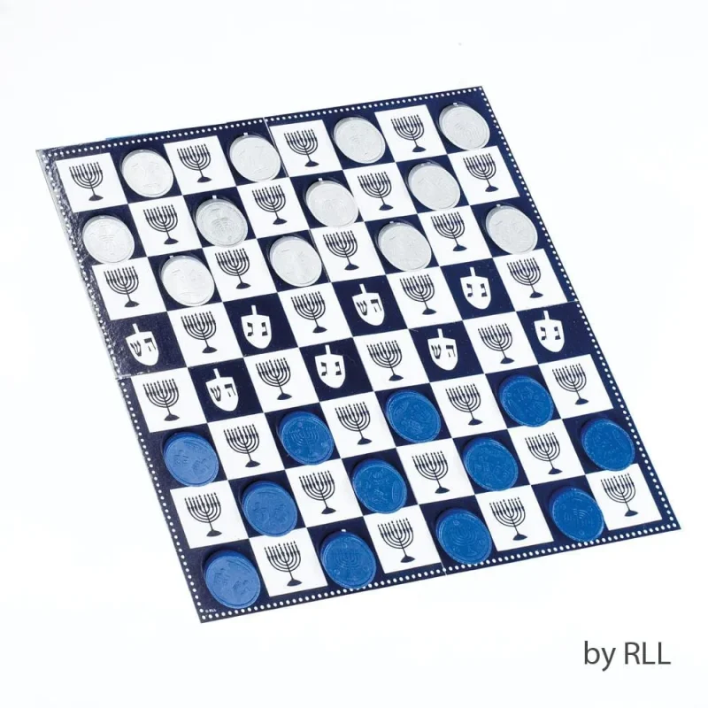 chanukah checkers game for family fun