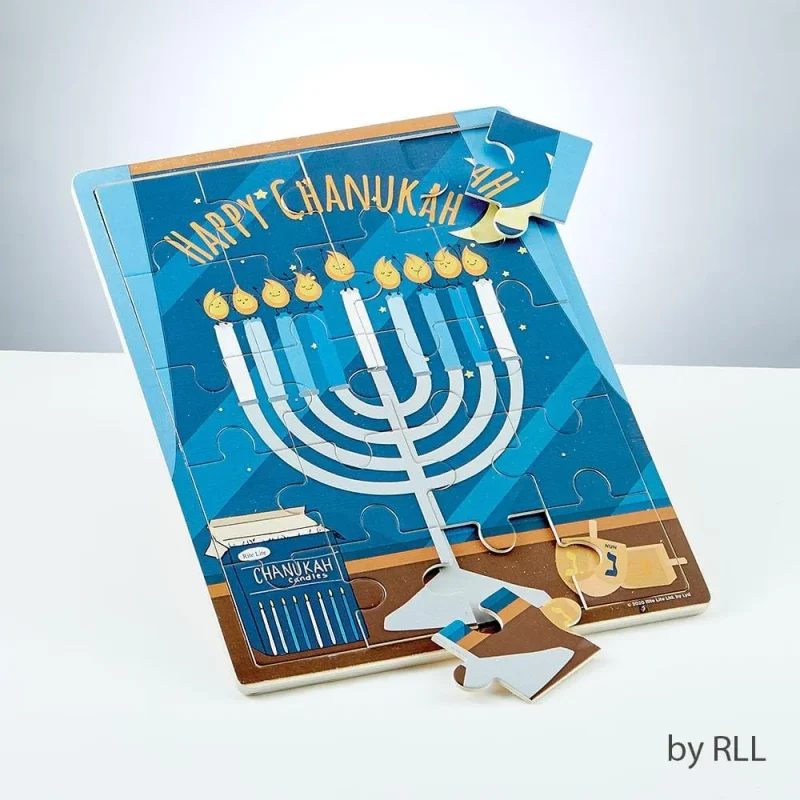 chanukah wood puzzle for kids