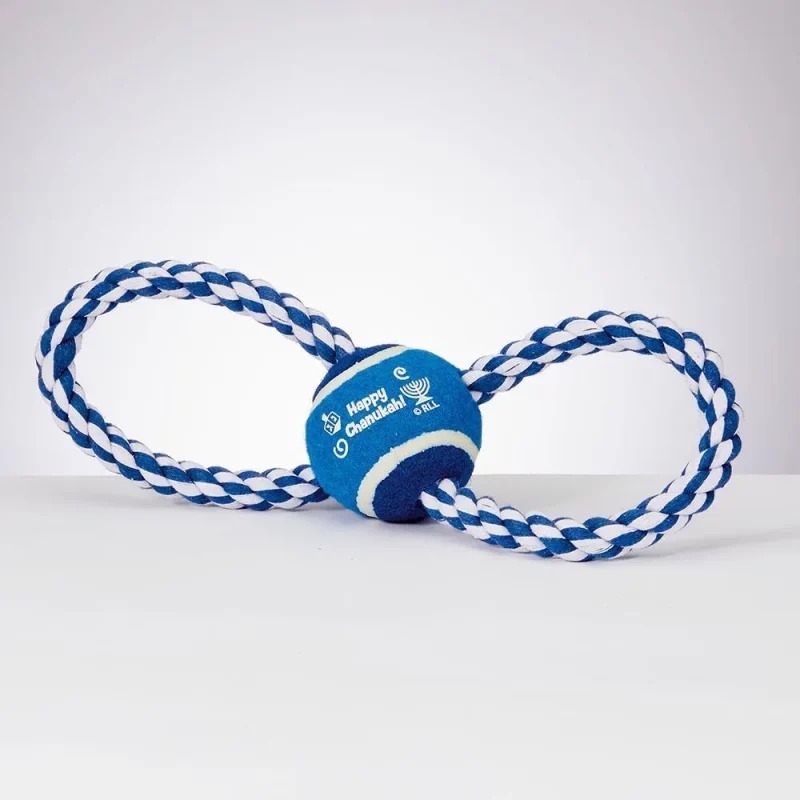 chewdaica chanukah rope dog toy durable holiday fun