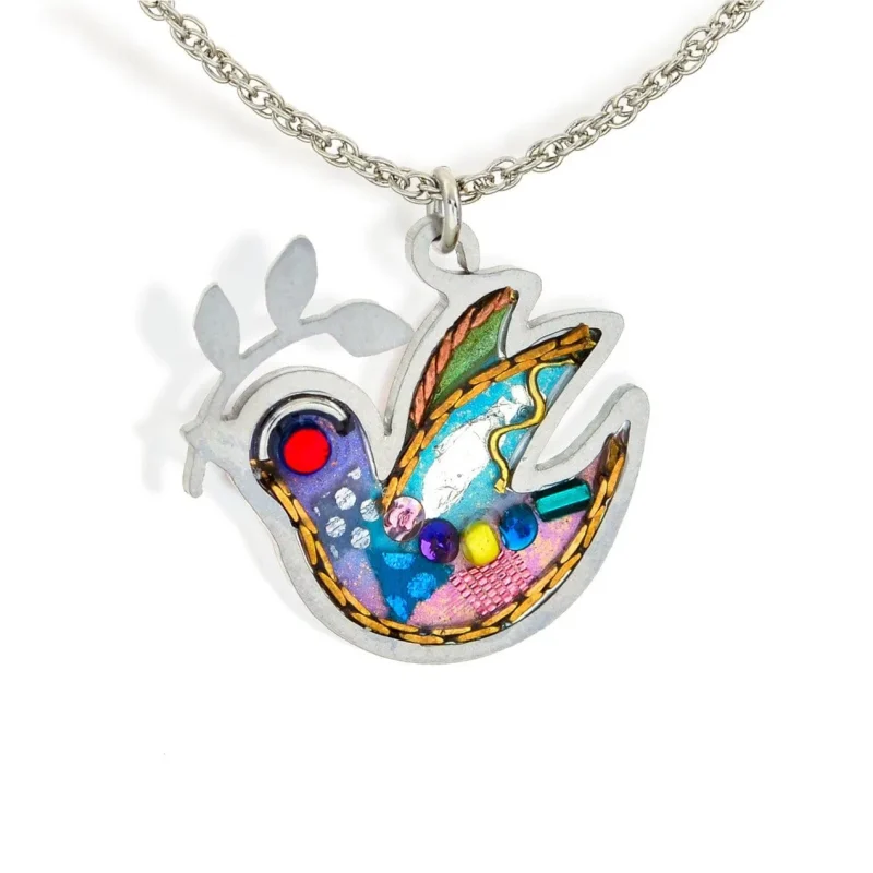 chic dove pendant necklace for women