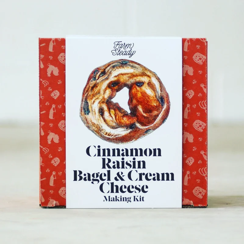 cinnamon raisin bagel cream cheese kit