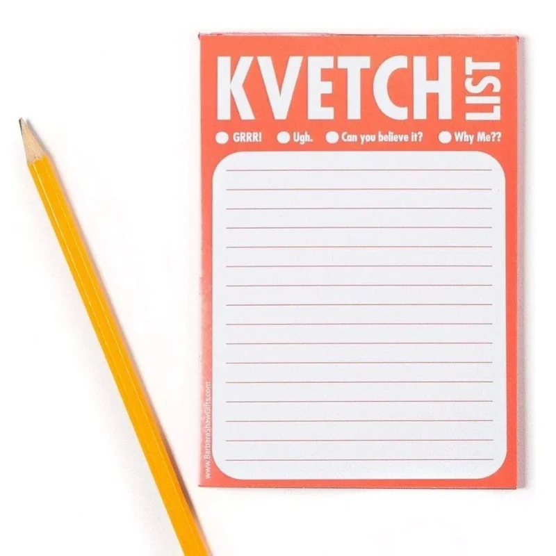 compact kvetch notepad for daily gripes