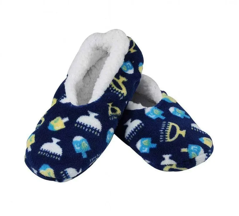 cozy hanukkah slippers kids adult sizes