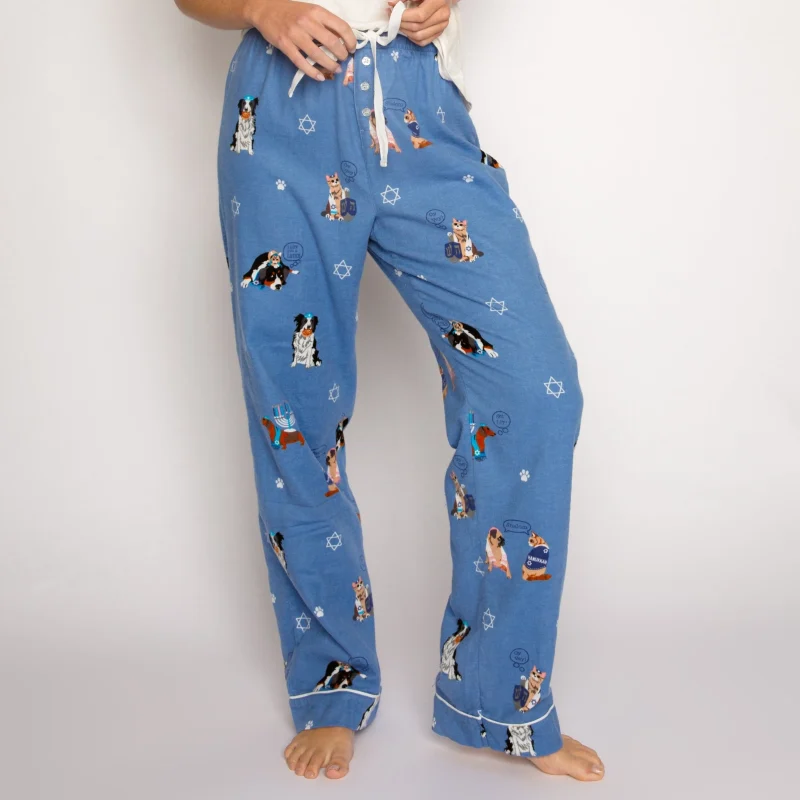 cozy latke print pajama pants by p j salvage xs to xl scaled