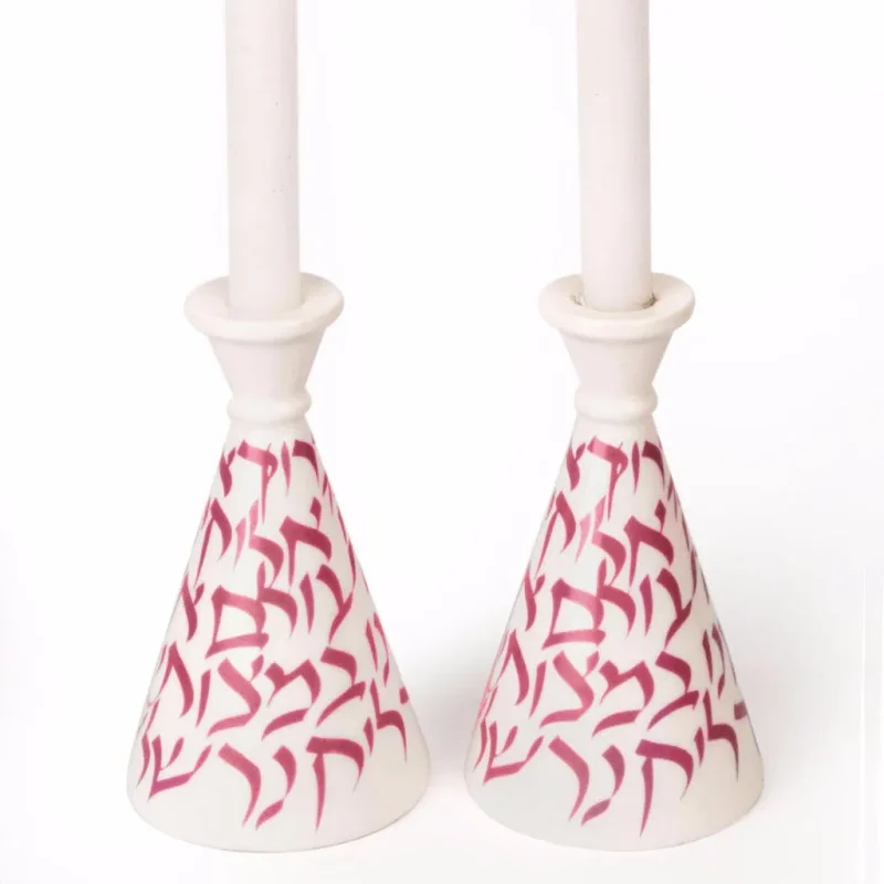 cranberry blessings candle holders