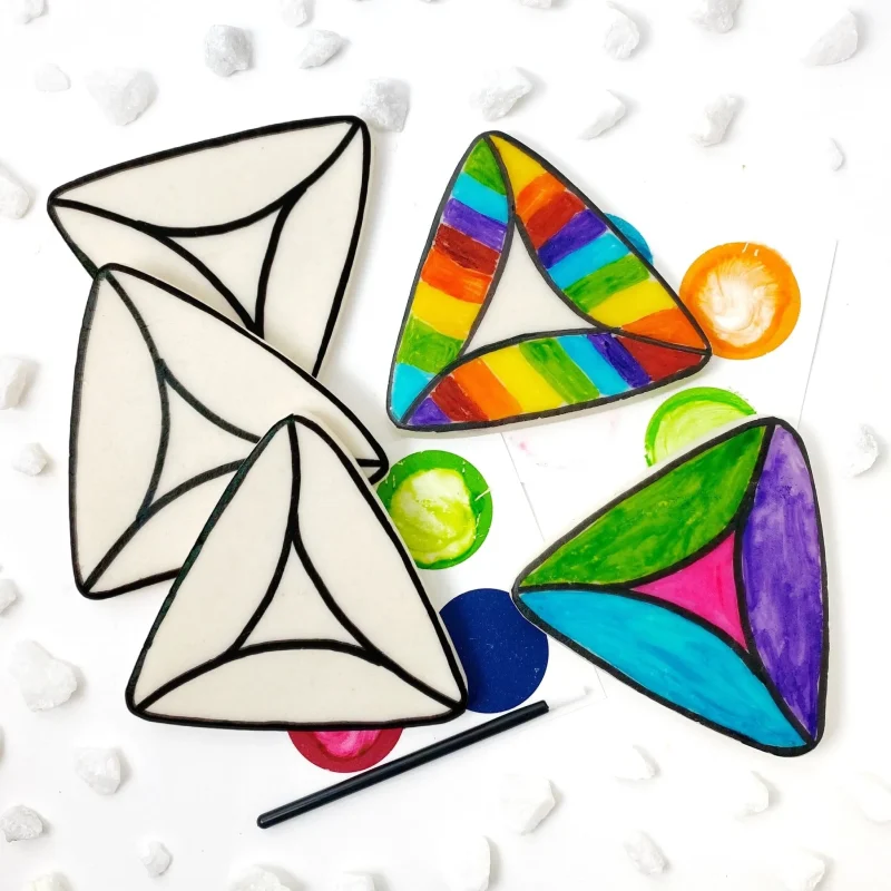 custom marzipan hamantaschen painting kit