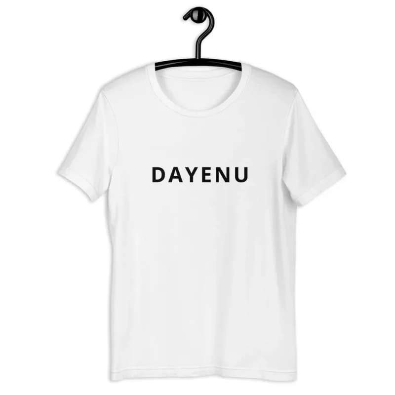 dayenu unisex short sleeve t shirt l