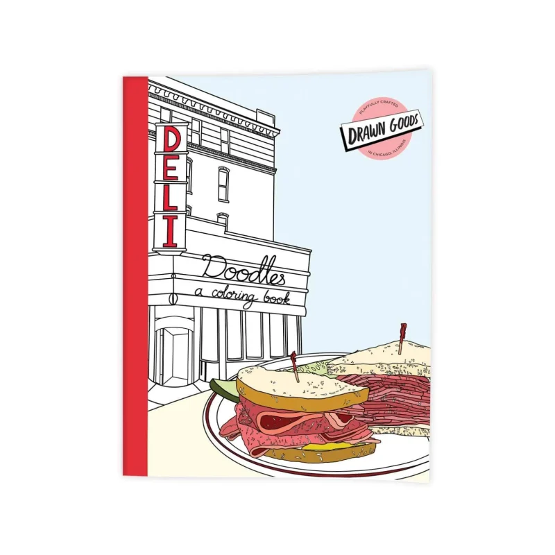 deli doodles fun coloring book for all ages