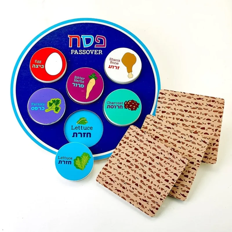 deluxe passover wood seder set