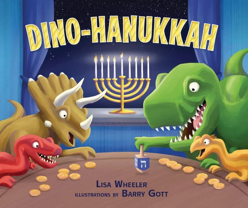 dino hanukkah hardcover book