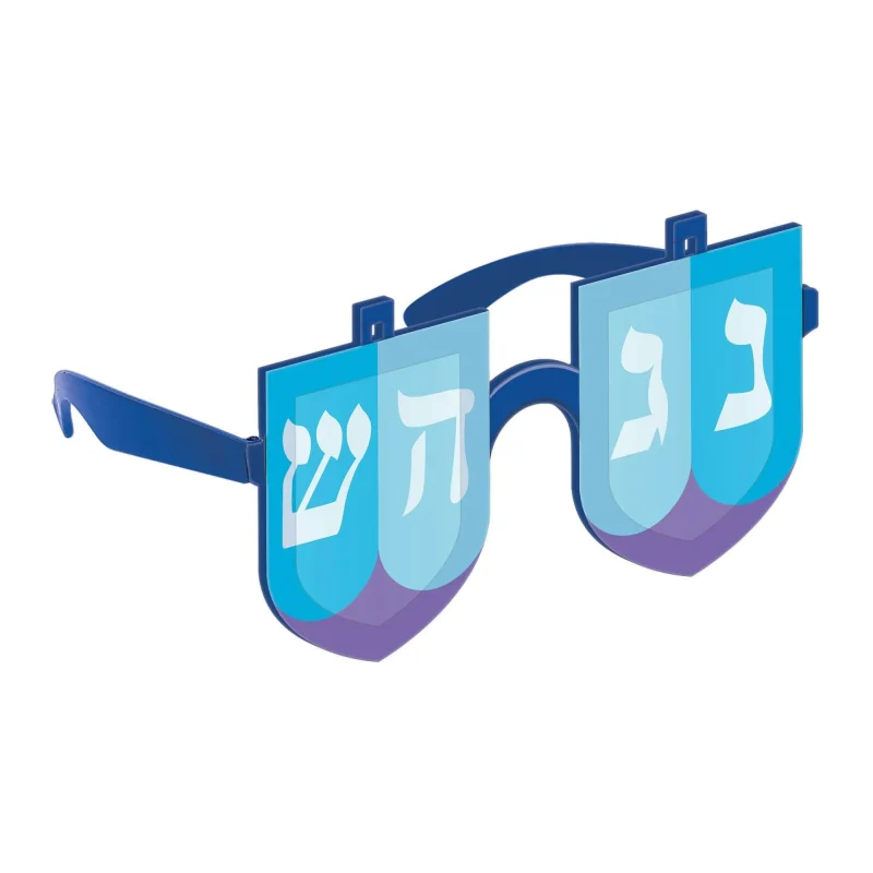 dreidel flip up glasses for festive fun