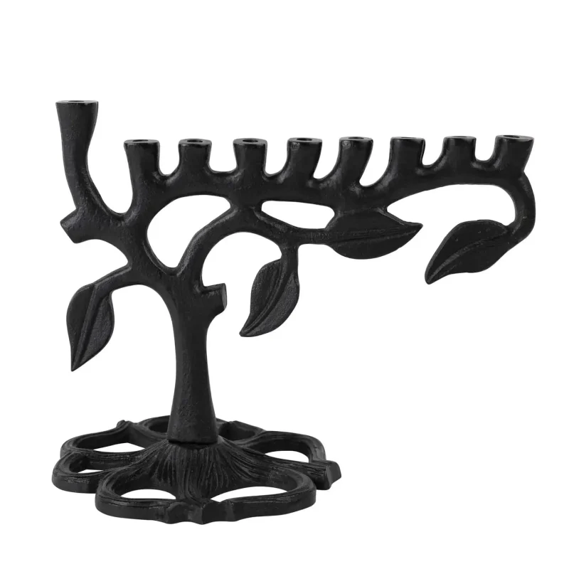 eco friendly botanical leaf menorah ten thousand villages