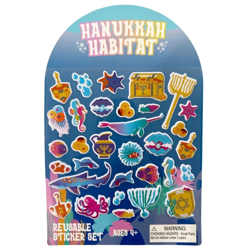 eco friendly hanukkah sticker board reusable fun