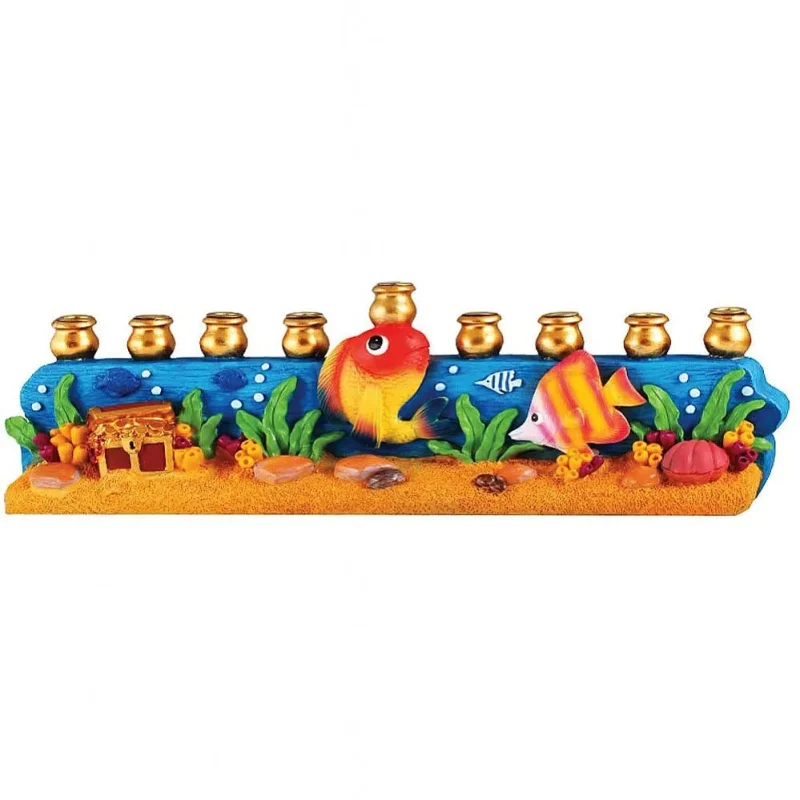 eco friendly sea life menorah perfect gift for hanukkah