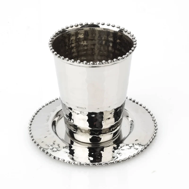 elegant beaded kiddush cup for special occasions