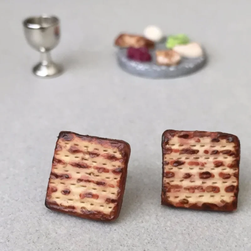 elegant matzah earrings for festive occasions