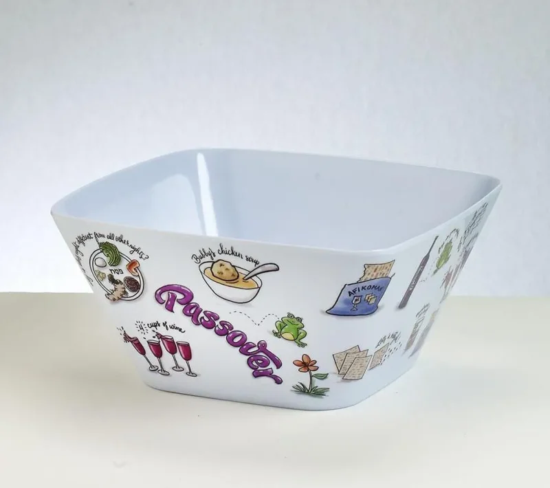 elegant melamine passover bowl perfect for potpourri