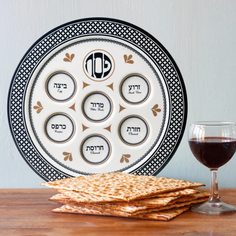 elegant melamine seder plate for seder traditions scaled