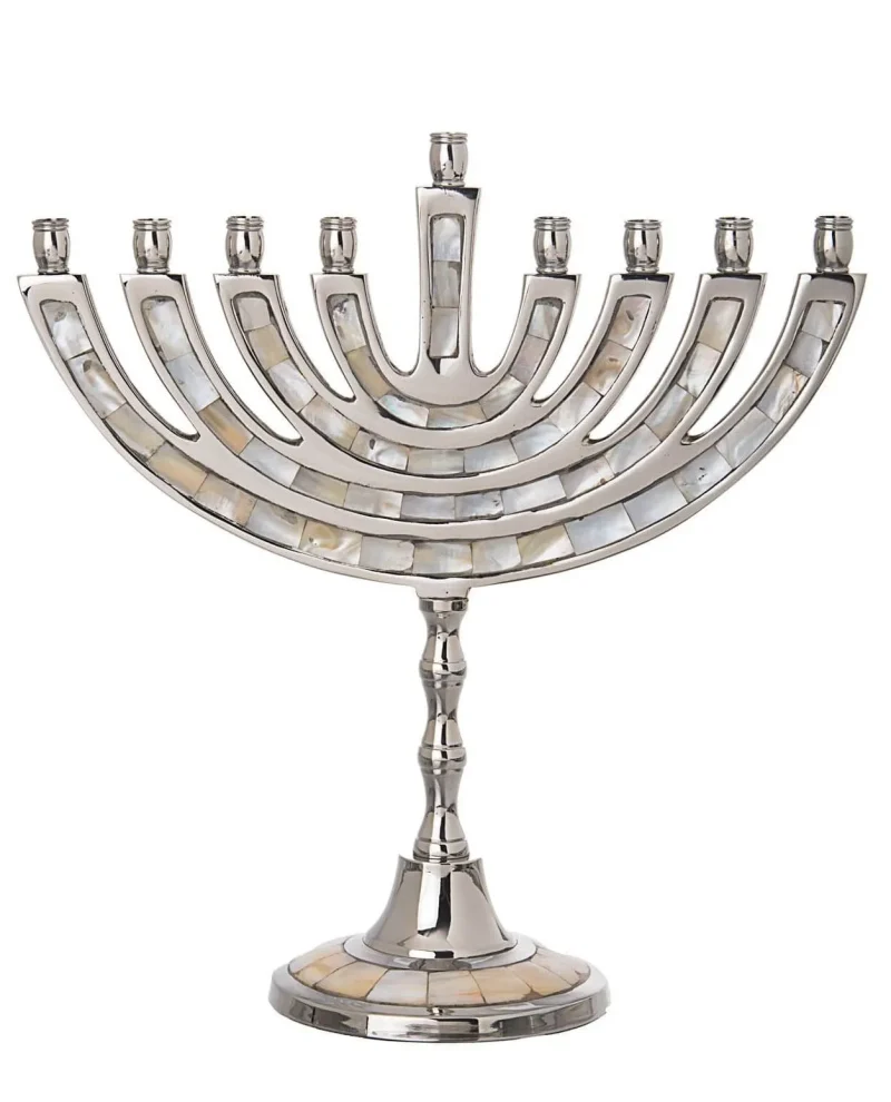 elegant mother of pearl menorah perfect gift