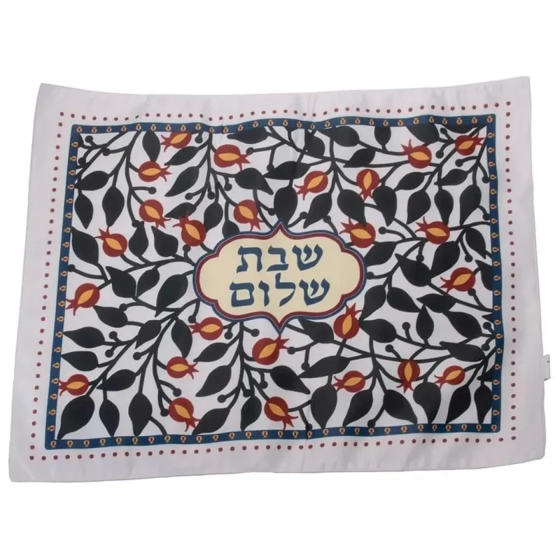 elegant pomegranate challah cover for festive occasions