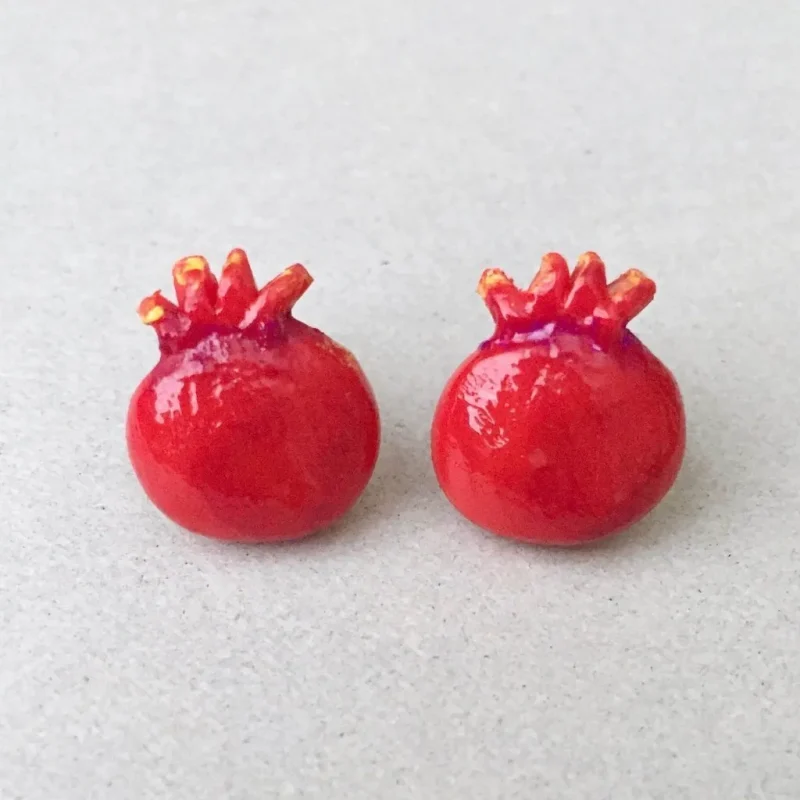 elegant pomegranate earrings for women