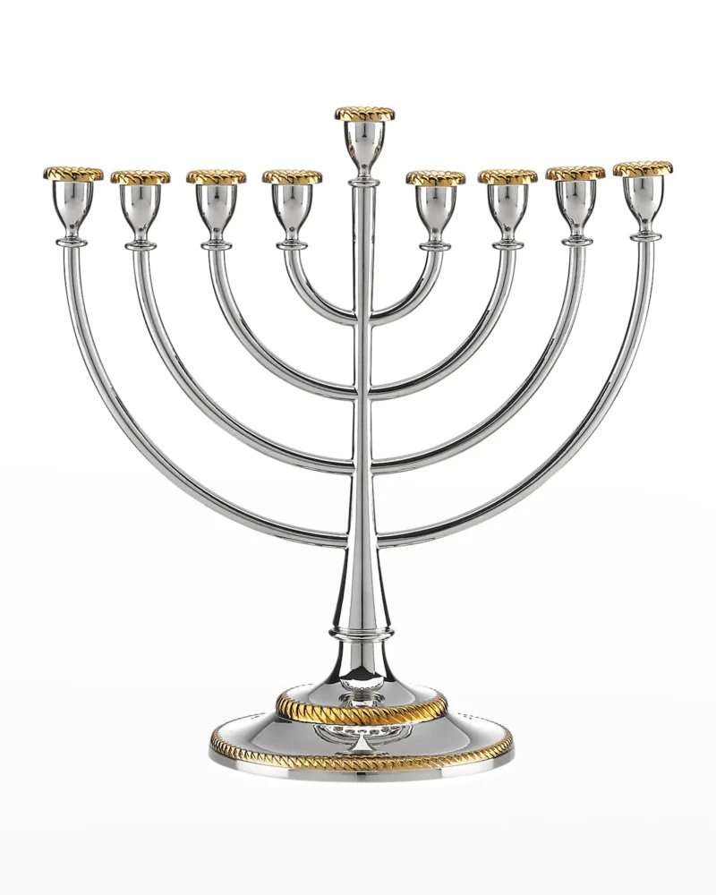 elegant roseland menorah perfect for hanukkah celebrations