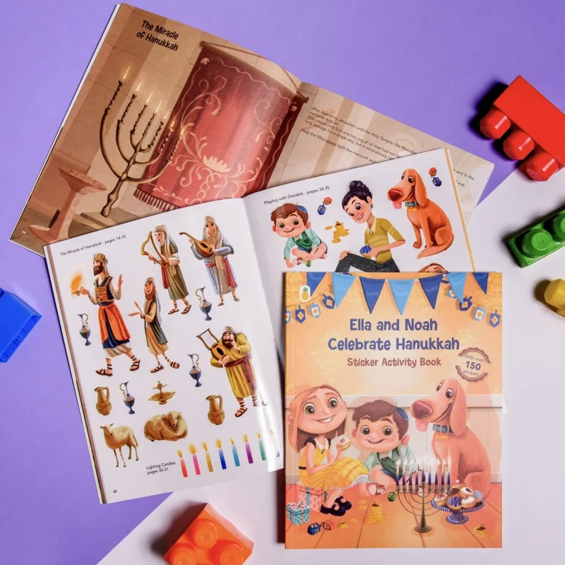 ella noah hanukkah sticker activity book