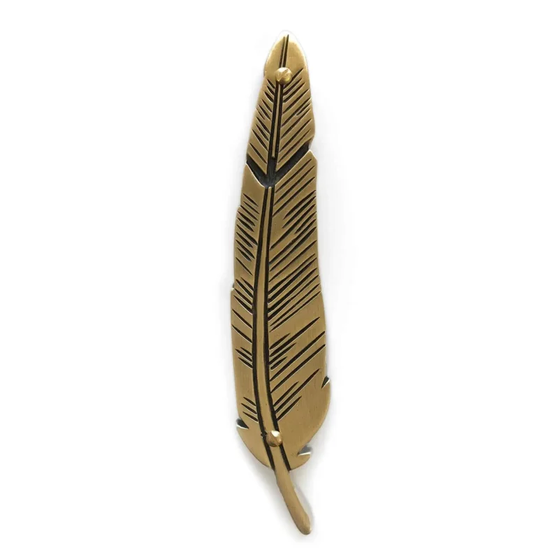 emily rosenfeld brass feather mezuzah unique judaica art