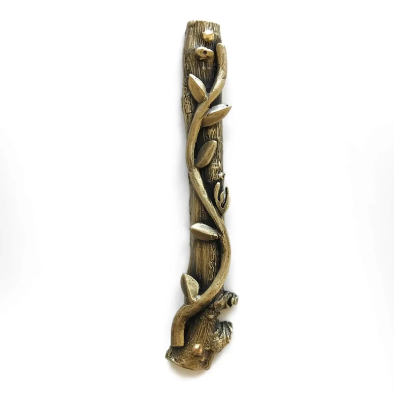 emily rosenfeld brass vine mezuzah elegant judaica decor